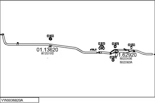 MTS VW0036820A001596
