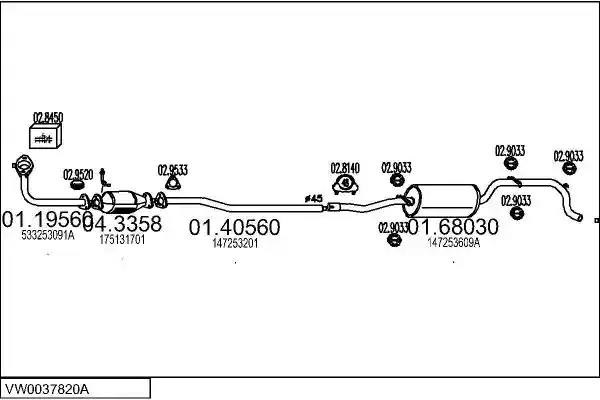 MTS VW0037820A004818