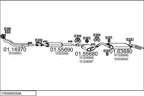 MTS VW0099259A001654