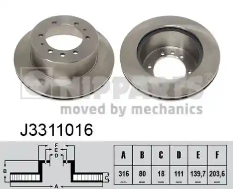 NIPPARTS J3311016 NIPPARTS J3311016