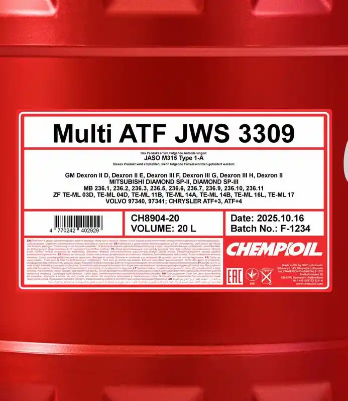 SCT - MANNOL CH8904-20