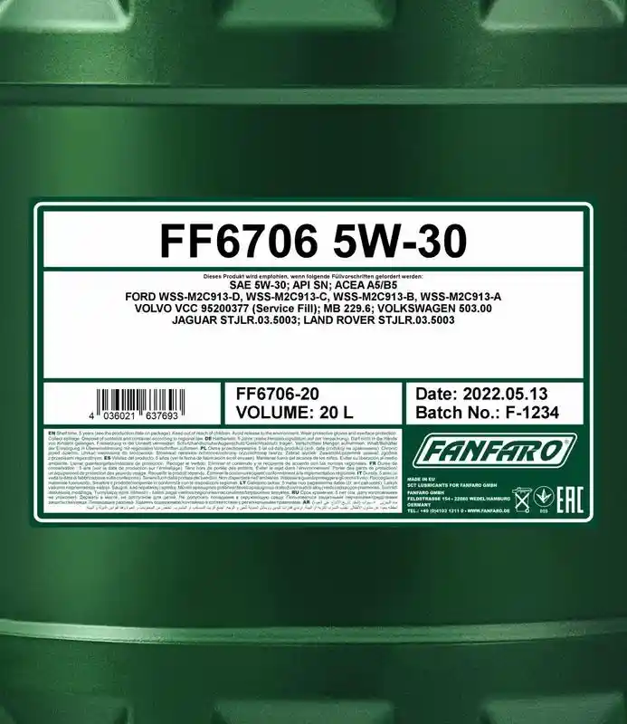 SCT - MANNOL FF6706-20