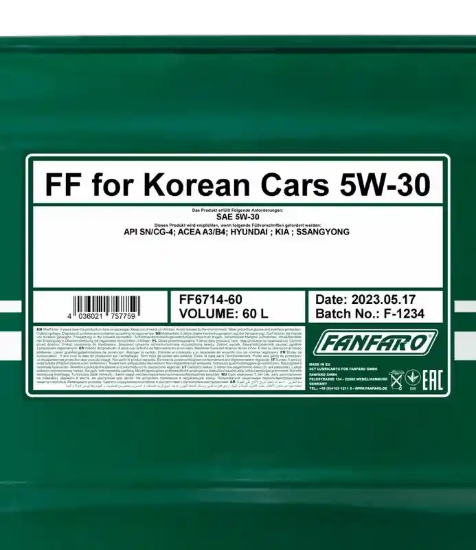 SCT - MANNOL FF6714-60
