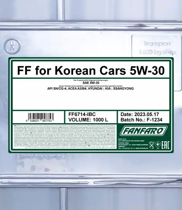 SCT - MANNOL FF6714-IBC
