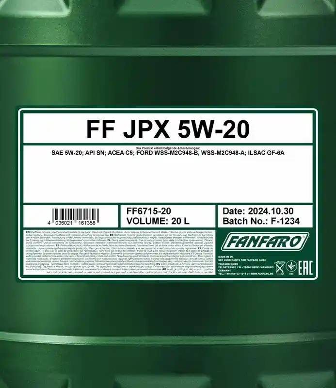 SCT - MANNOL FF6715-20