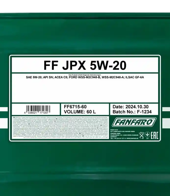 SCT - MANNOL FF6715-60