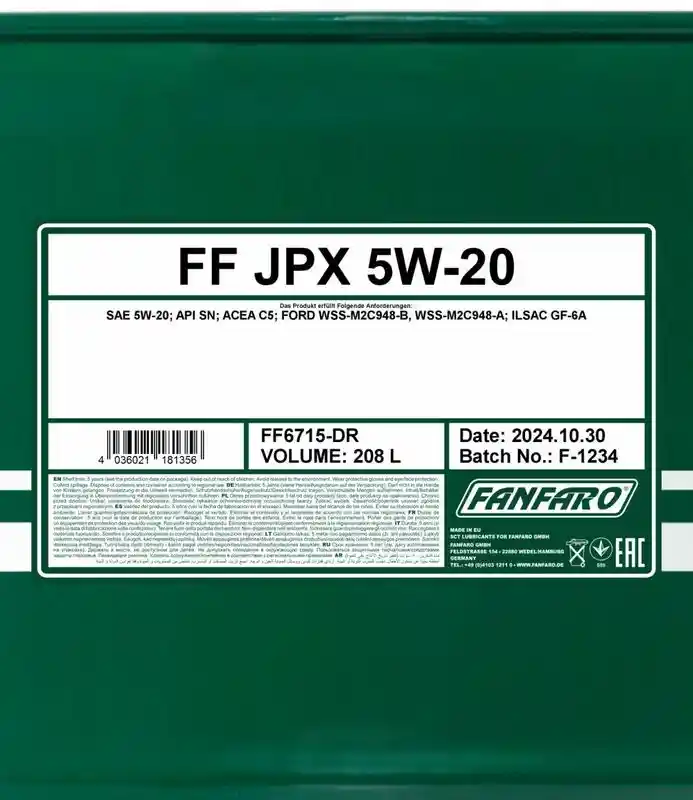 SCT - MANNOL FF6715-DR