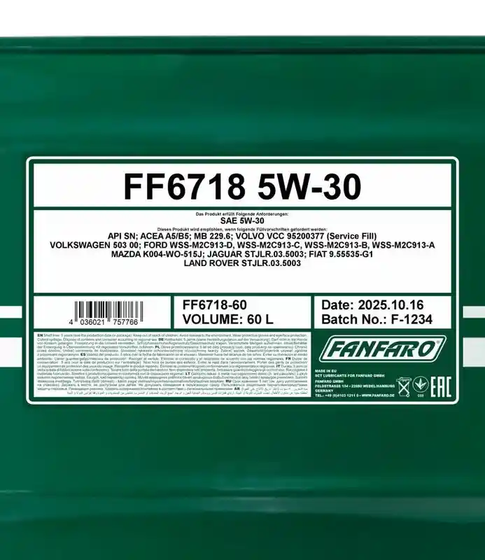 SCT - MANNOL FF6718-60