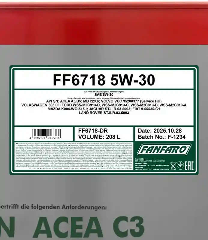SCT - MANNOL FF6718-DR