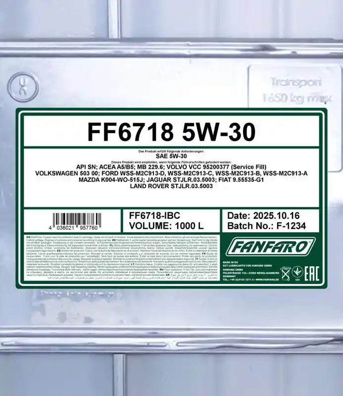 SCT - MANNOL FF6718-IBC