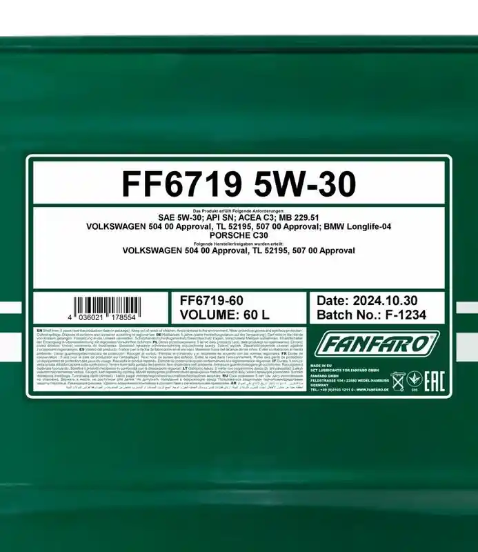 SCT - MANNOL FF6719-60