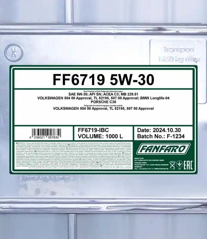 SCT - MANNOL FF6719-IBC