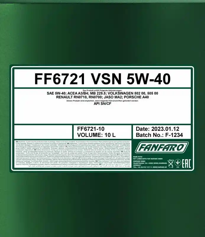 SCT - MANNOL FF6721-10