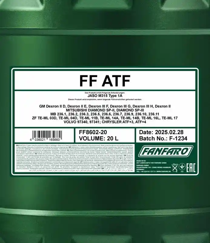 SCT - MANNOL FF8602-20