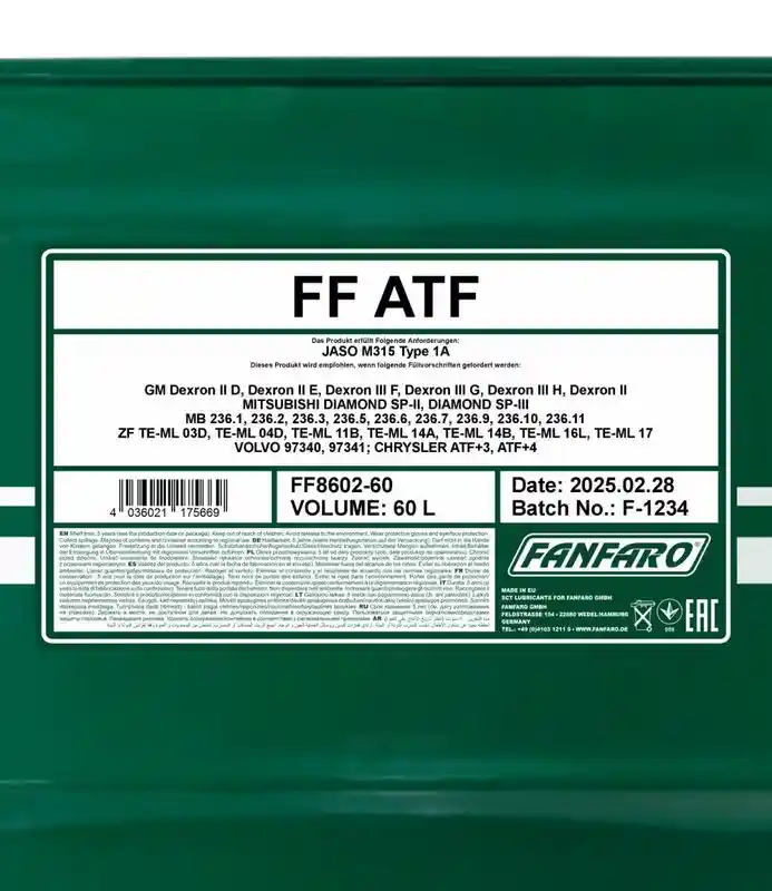 SCT - MANNOL FF8602-60
