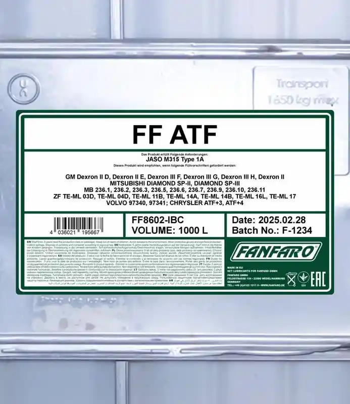 SCT - MANNOL FF8602-IBC