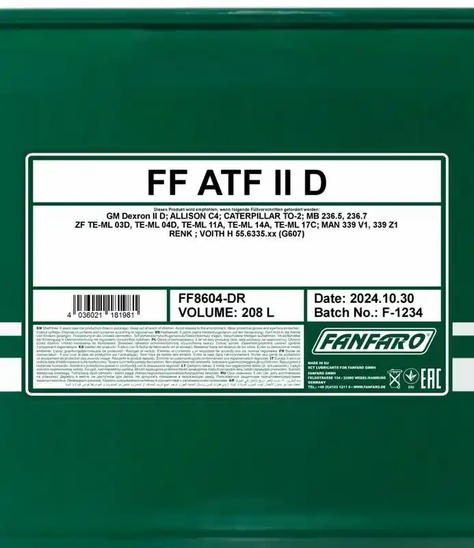 SCT - MANNOL FF8604-DR