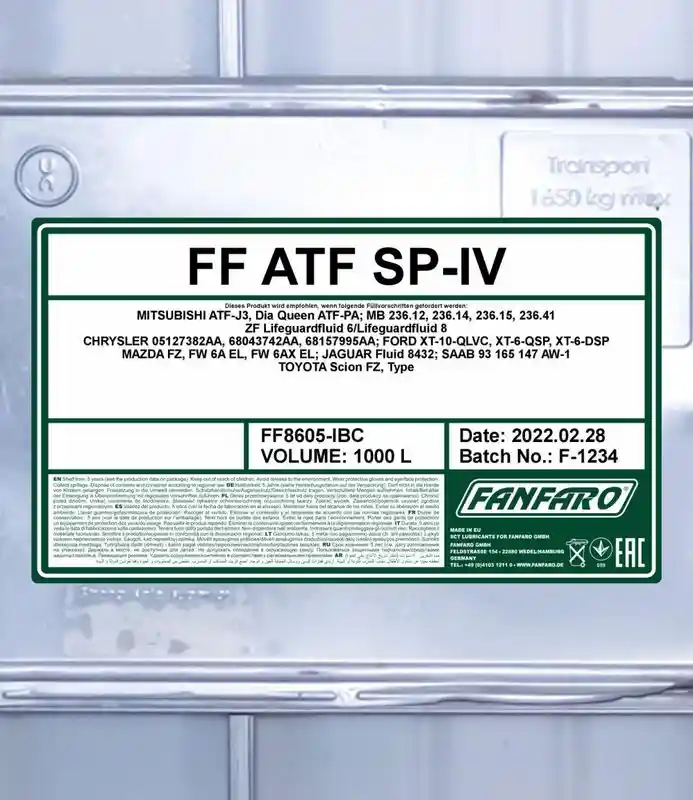 SCT - MANNOL FF8605-IBC