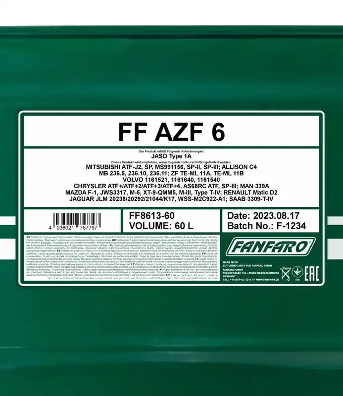SCT - MANNOL FF8613-60