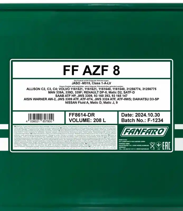 SCT - MANNOL FF8614-DR
