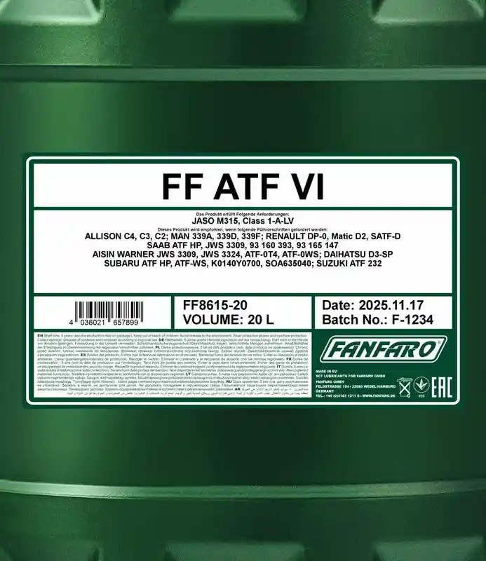 SCT - MANNOL FF8615-20