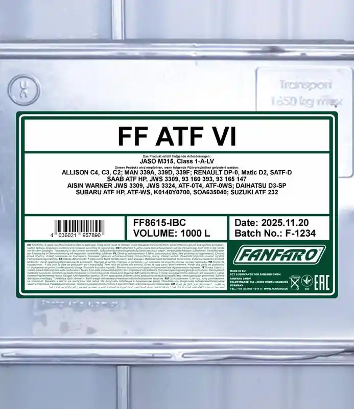 SCT - MANNOL FF8615-IBC