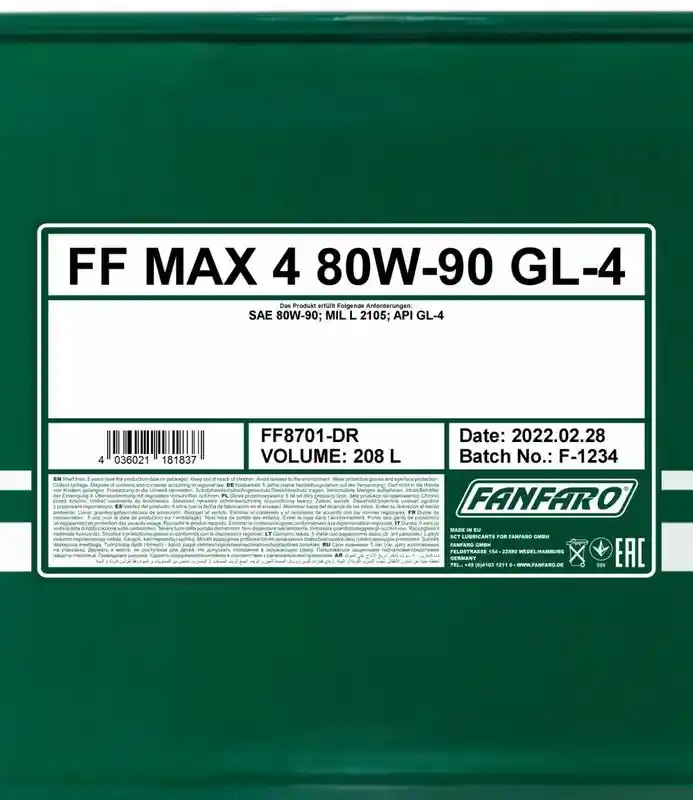 SCT - MANNOL FF8701-DR