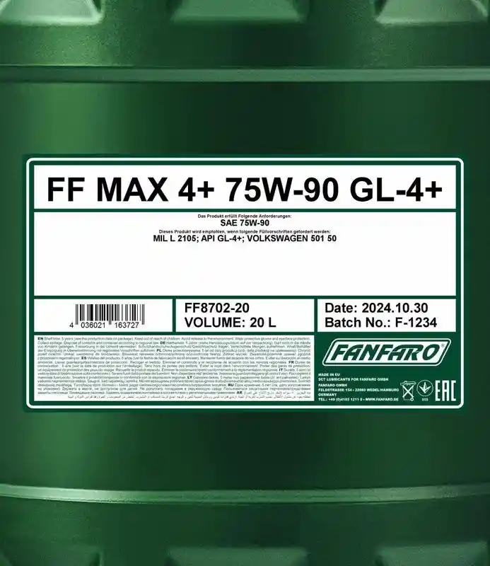 SCT - MANNOL FF8702-20