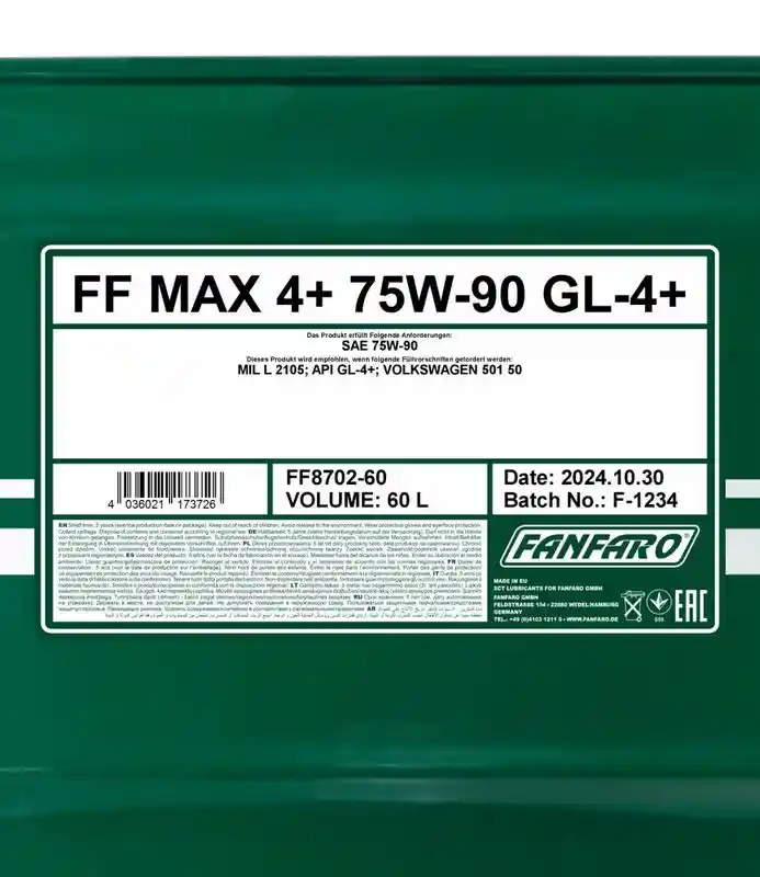 SCT - MANNOL FF8702-60