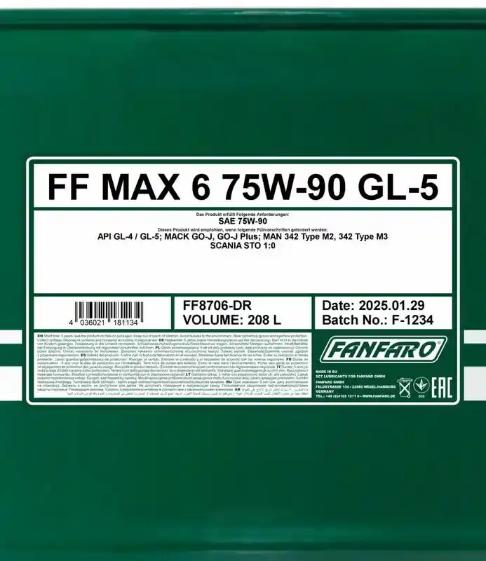 SCT - MANNOL FF8706-DR