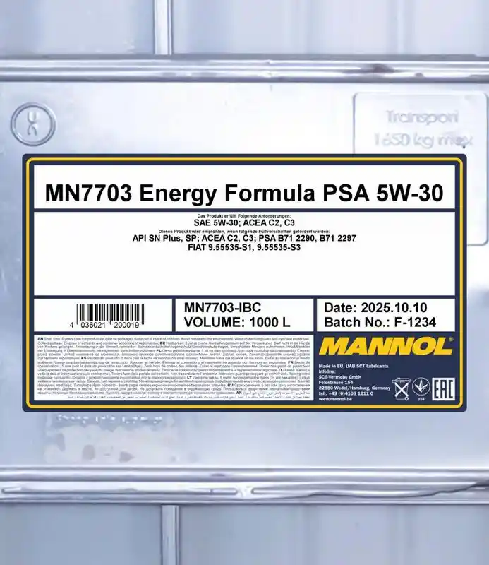 SCT - MANNOL MN7703-IBC