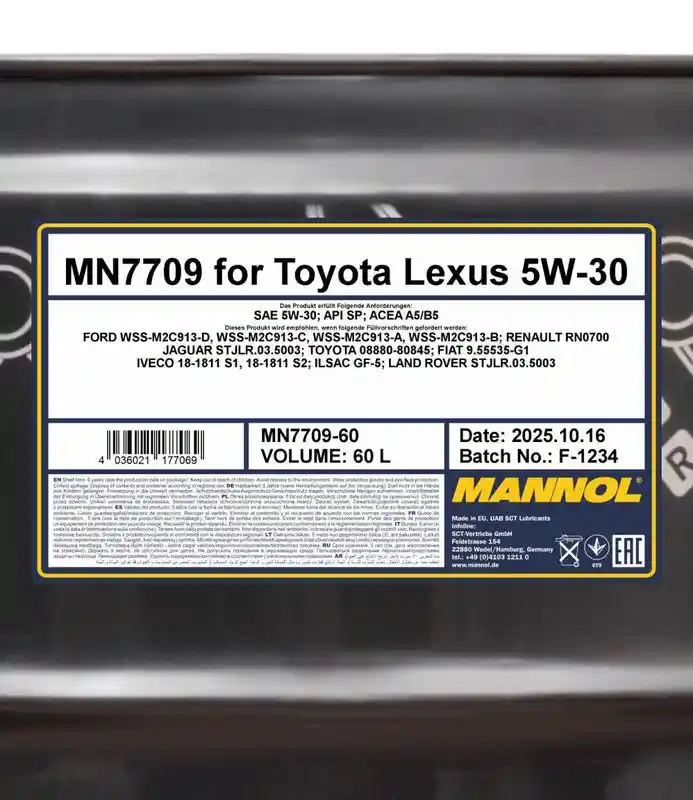 SCT - MANNOL MN7709-60