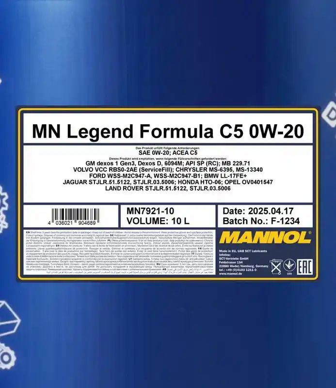 SCT - MANNOL MN7921-10