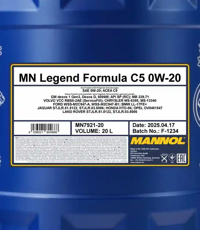 SCT - MANNOL MN7921-20
