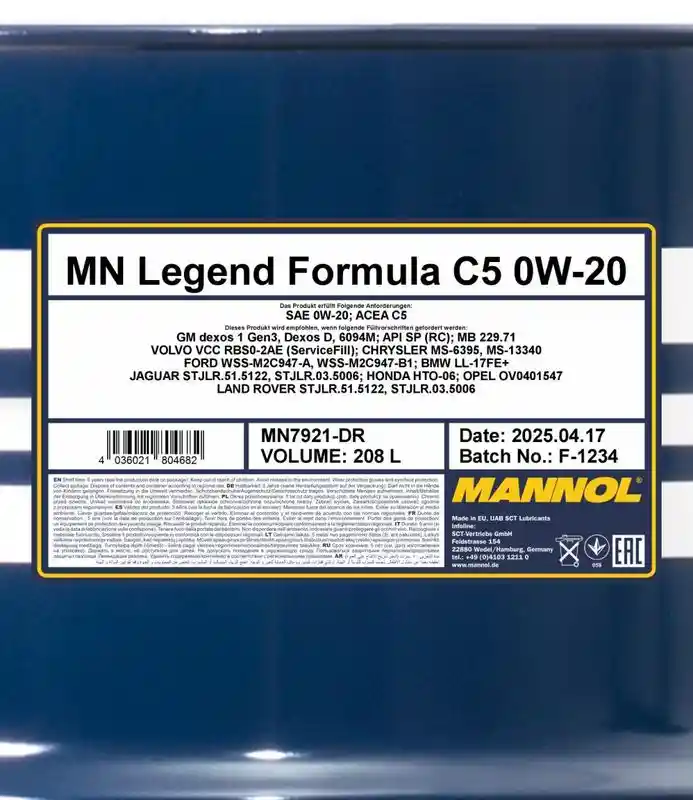 SCT - MANNOL MN7921-DR