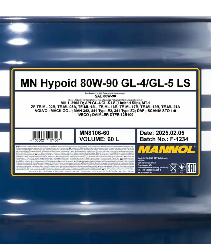 SCT - MANNOL MN8106-60