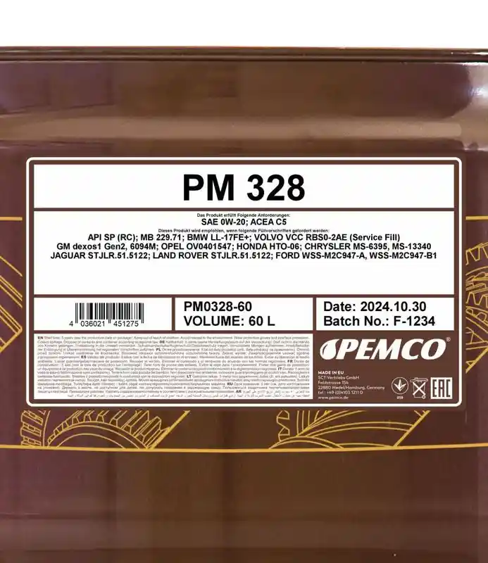 SCT - MANNOL PM0328-60