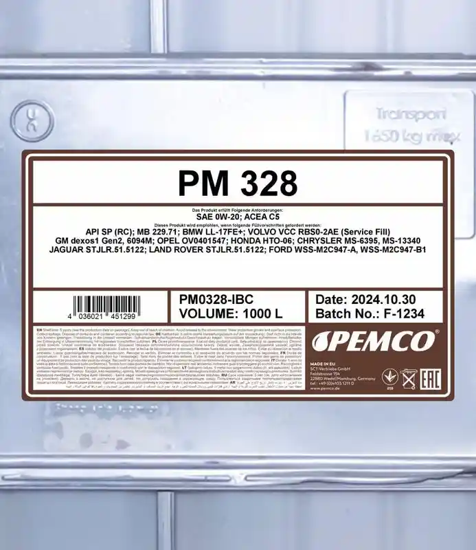 SCT - MANNOL PM0328-IBC