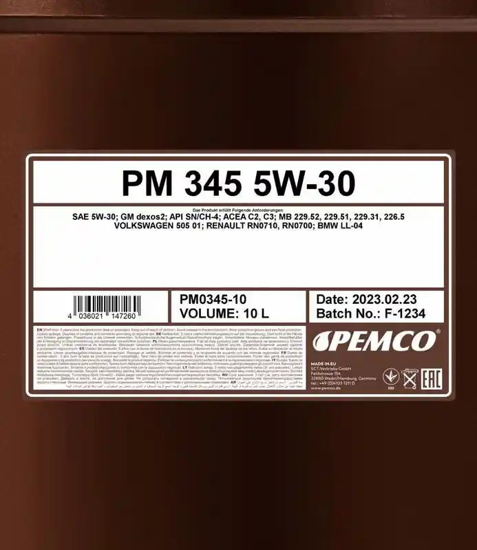 SCT - MANNOL PM0345-10
