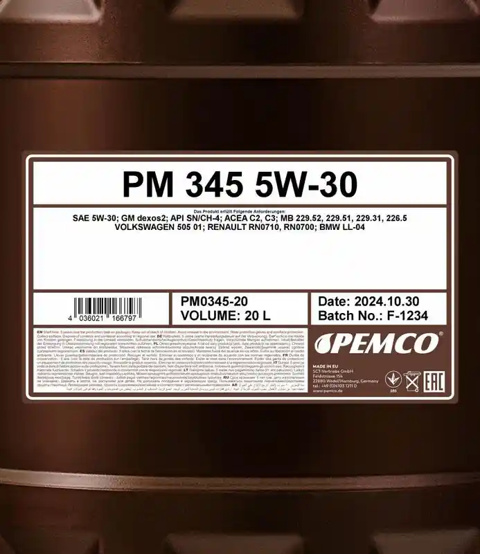 SCT - MANNOL PM0345-20