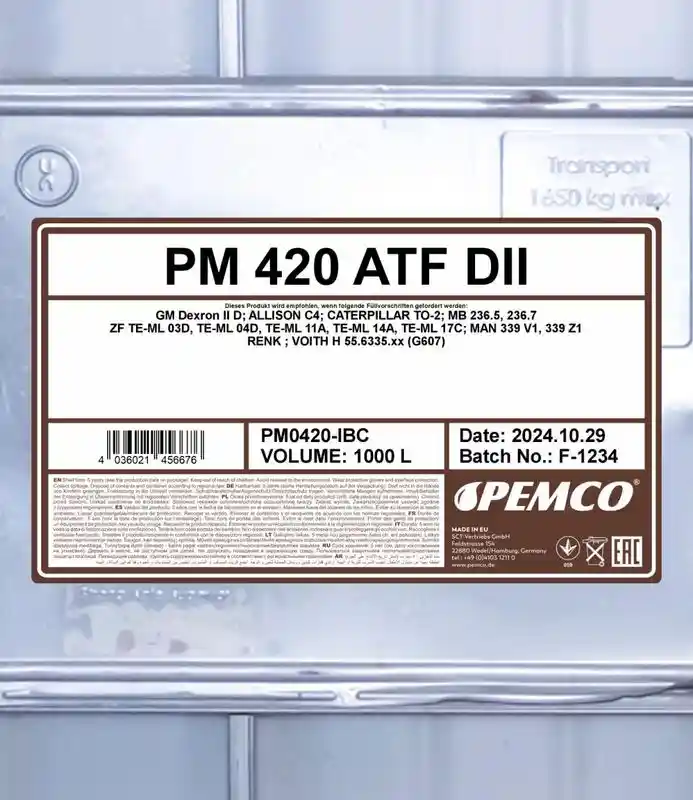 SCT - MANNOL PM0420-IBC