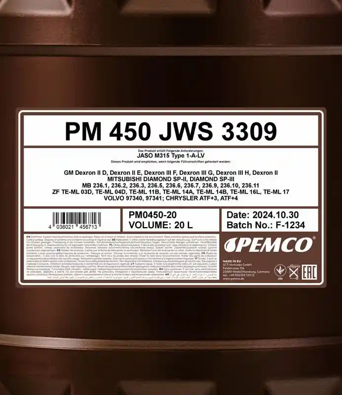SCT - MANNOL PM0450-20