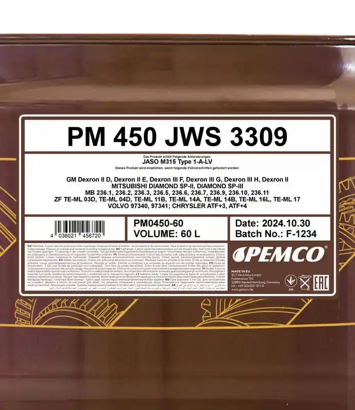 SCT - MANNOL PM0450-60