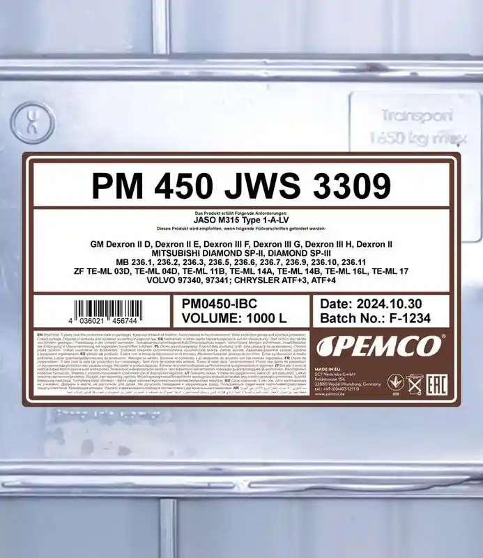 SCT - MANNOL PM0450-IBC