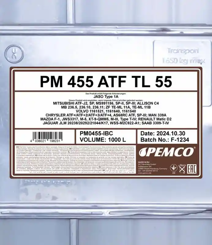 SCT - MANNOL PM0455-IBC