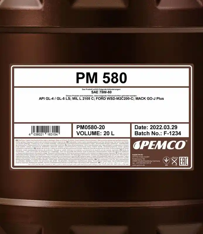 SCT - MANNOL PM0580-20