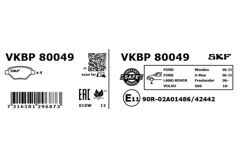 SKF VKBP 80049 SKF VKBP 80049