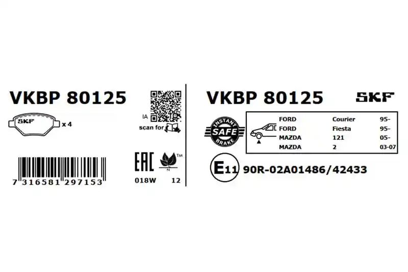 SKF VKBP 80125