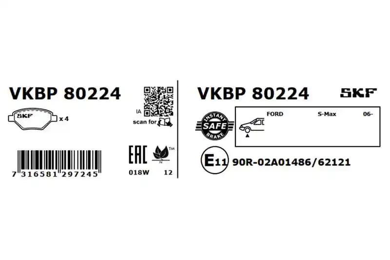 SKF VKBP 80224 SKF VKBP 80224