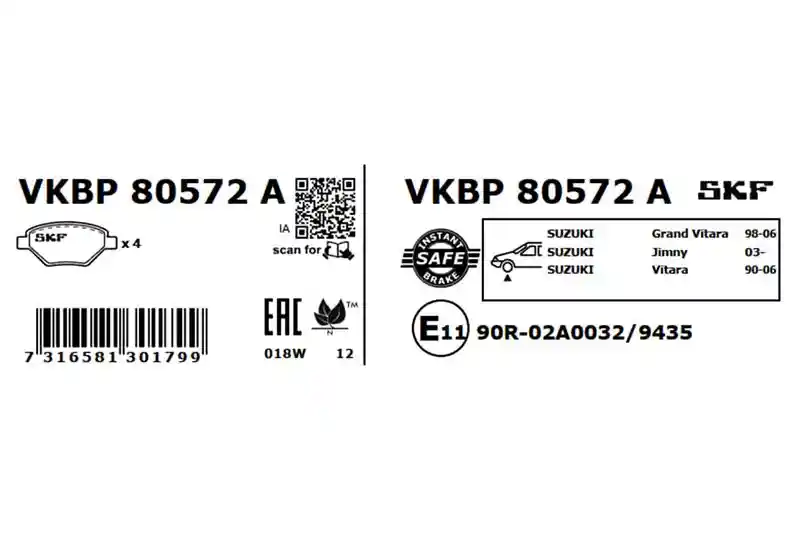 SKF VKBP 80572 A